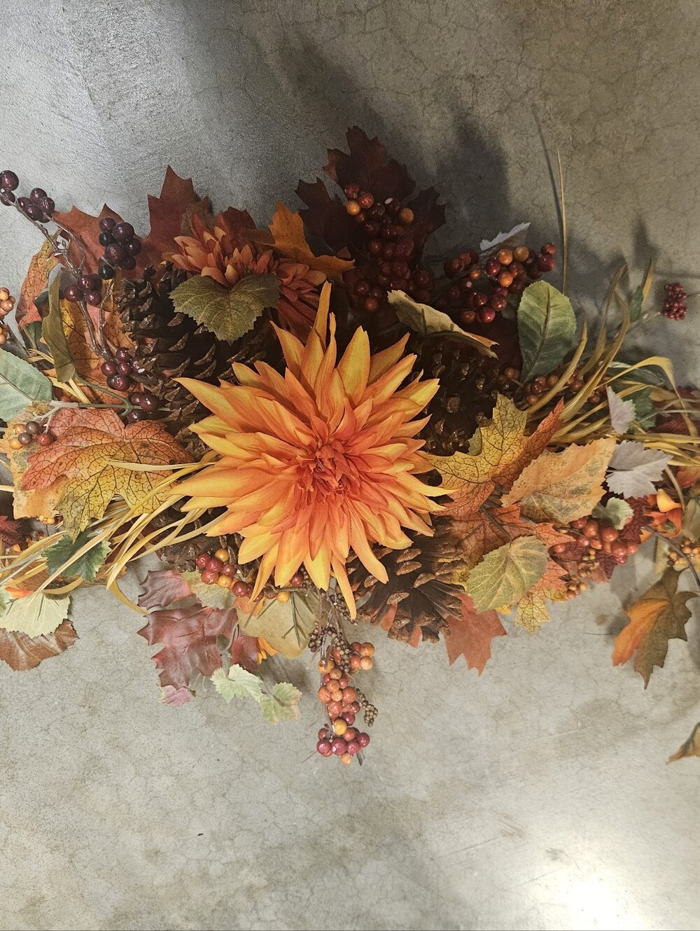 Autumn Orange Floral Centerpiece - Unbranded